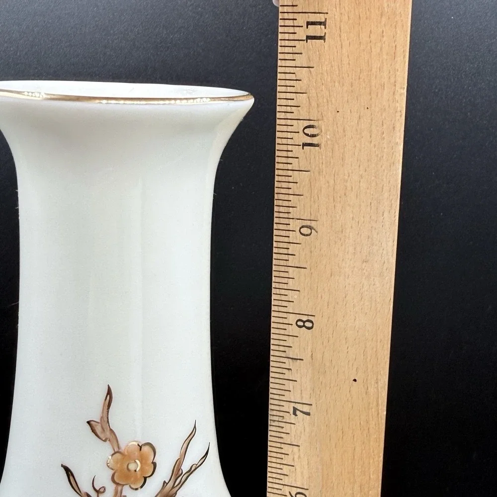 Zsolnay Vase‎ with Flower Decor - Signed 10 Inch Tall